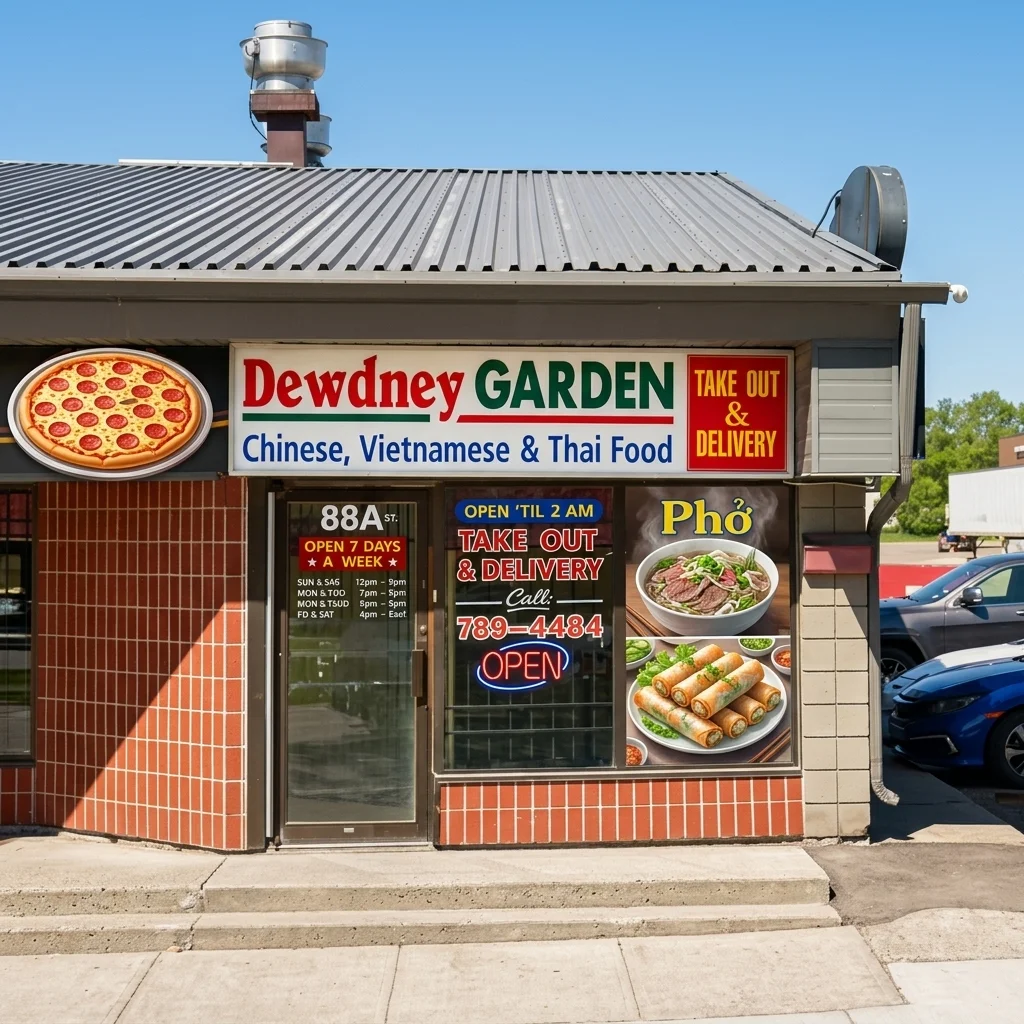 Dewdney Garden Asian fusion restaurant on Cavendish Street in Regina, SK