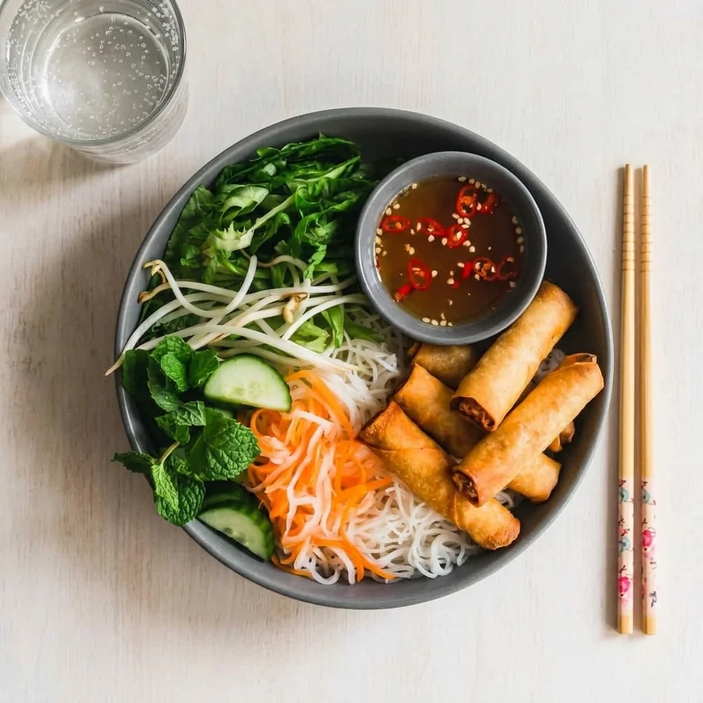 Vietnamese-style Lemongrass Vermicelli bowl at Dewdney Garden in Regina, SK